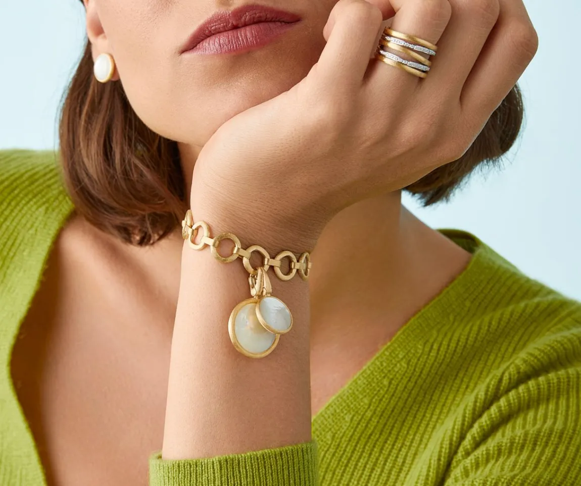 Marco Bicego Pendants|White Mother-Of-Pearl Stackable Pendant, Small