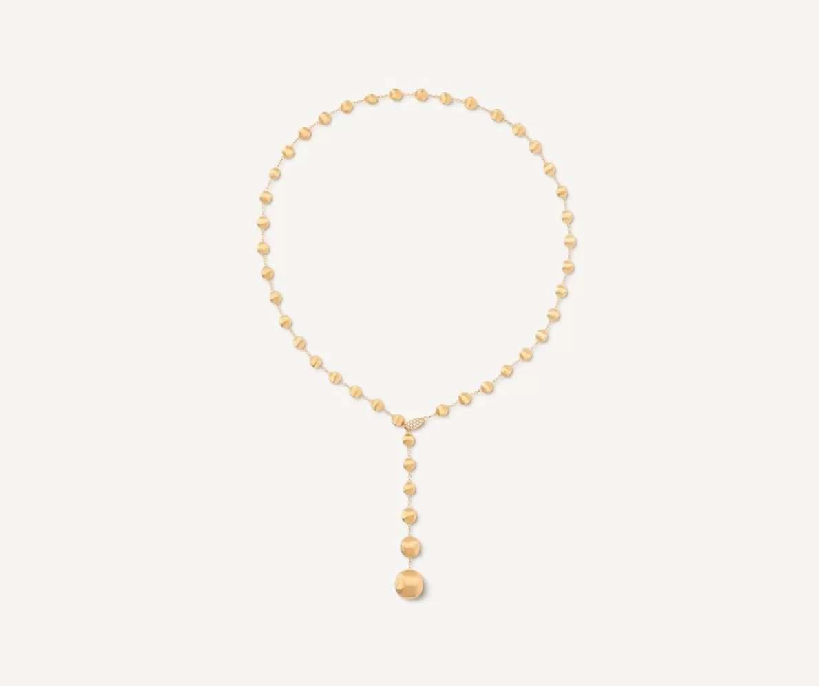 Marco Bicego 18Kt Yellow Gold And Diamond Lariat Necklace | Necklaces