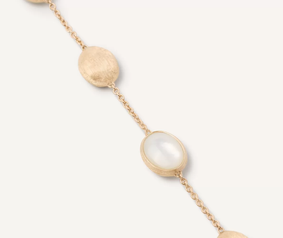 Marco Bicego 18Kt Yellow Gold Bracelet With Ovals And Mother-Of-Pearl | Bracelets