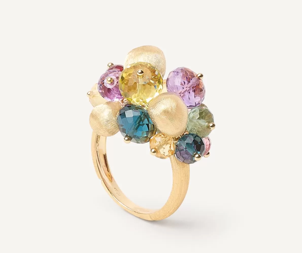 Marco Bicego 18Kt Yellow Gold Mixed Gemstone Cocktail Ring | Rings