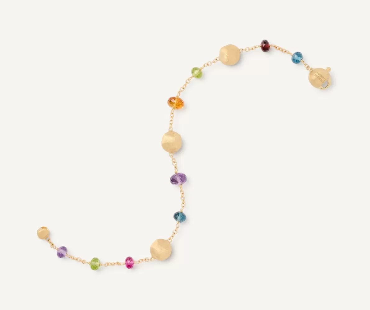 Marco Bicego 18Kt Yellow Gold Mixed Gemstone Single-Strand Bracelet | Bracelets