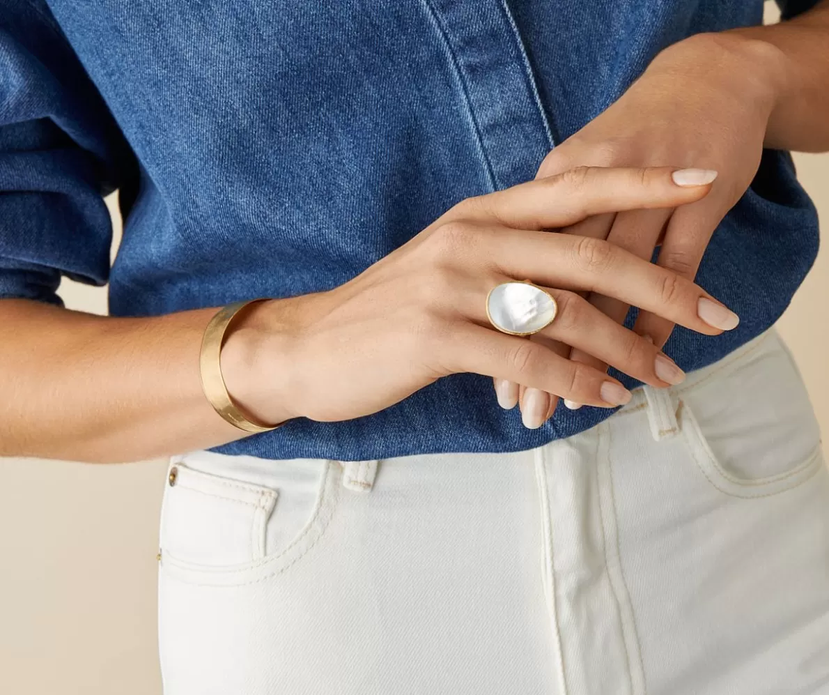 Marco Bicego Cocktail Ring With White, Lunaria Mother Of Pearl | Rings