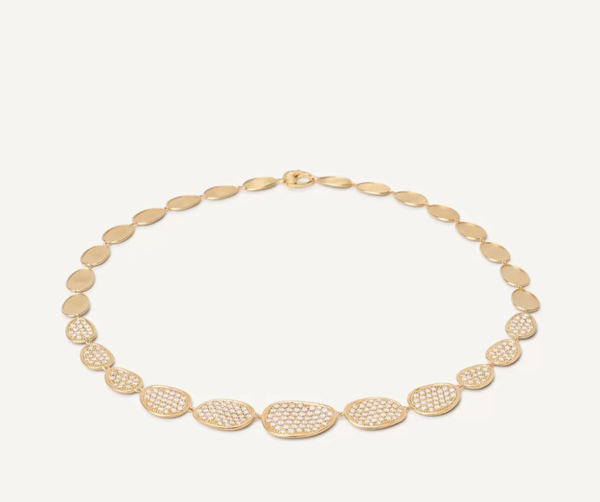 Marco Bicego Diamond Necklace With Gold Leaf Degrade | Necklaces