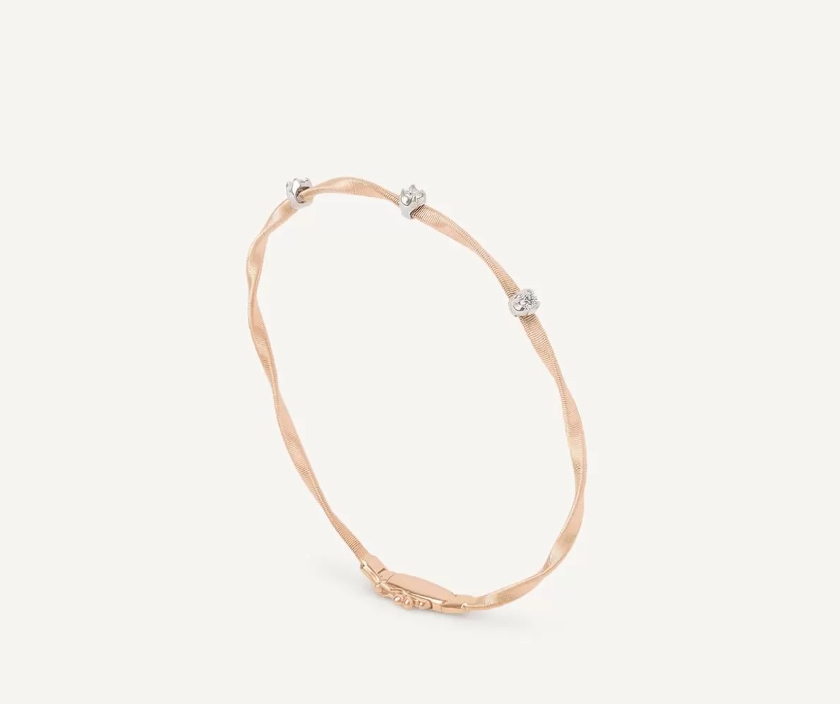 Marco Bicego Diamond Rose Gold Bracelet | Bracelets