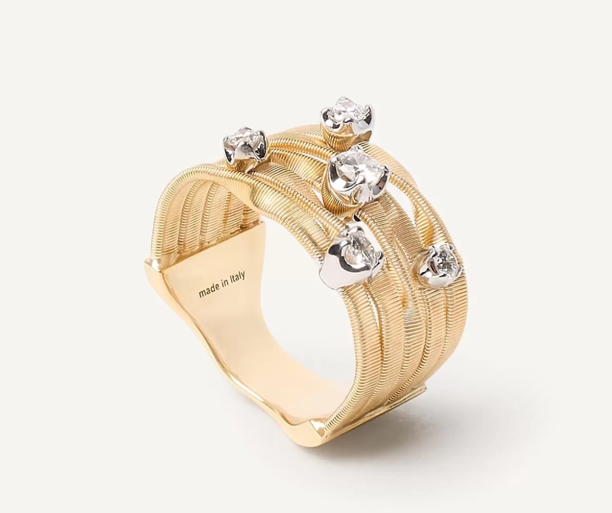 Marco Bicego Five Wire Ring With Diamonds, Couture Model | Rings