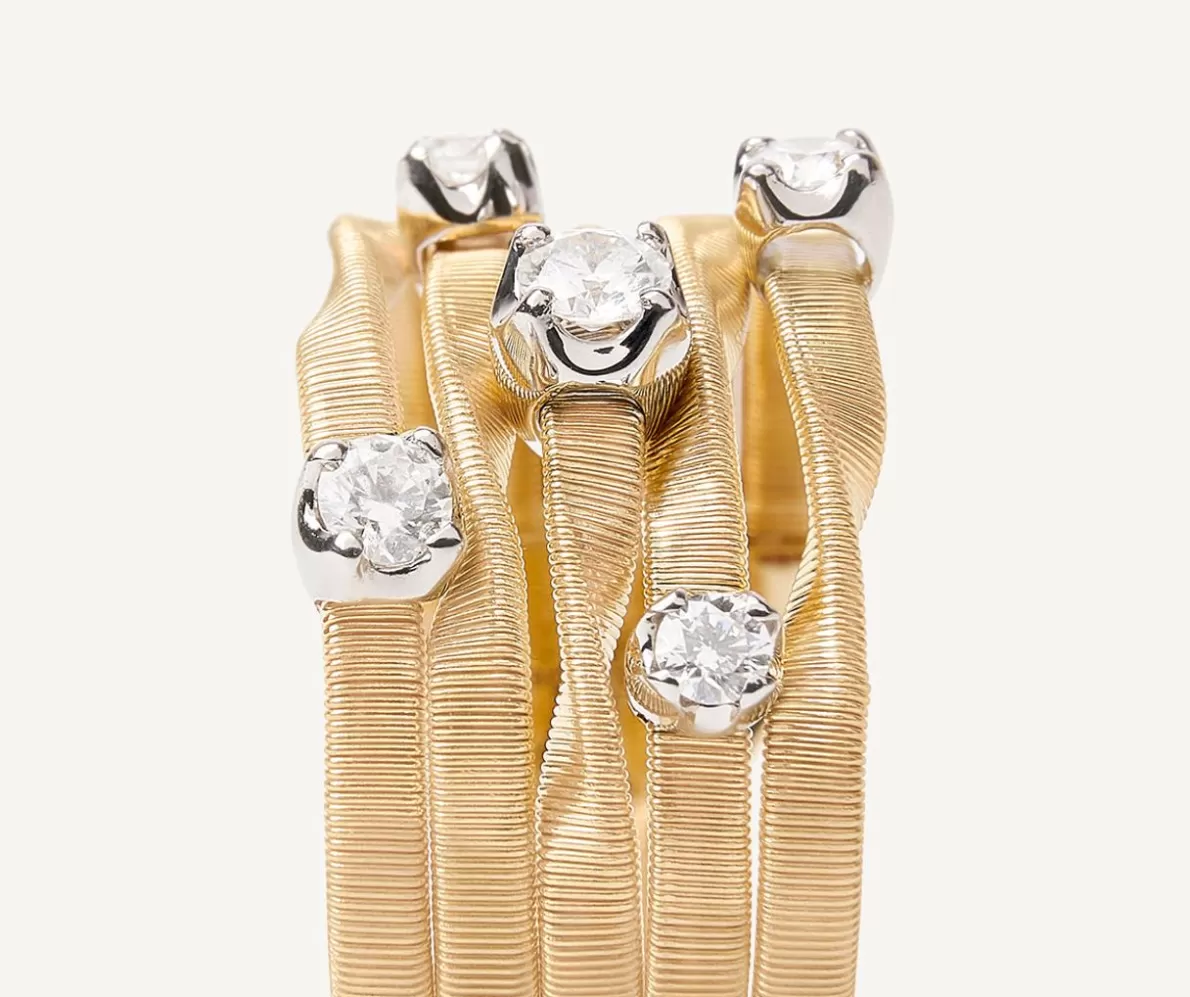 Marco Bicego Five Wire Ring With Diamonds, Couture Model | Rings