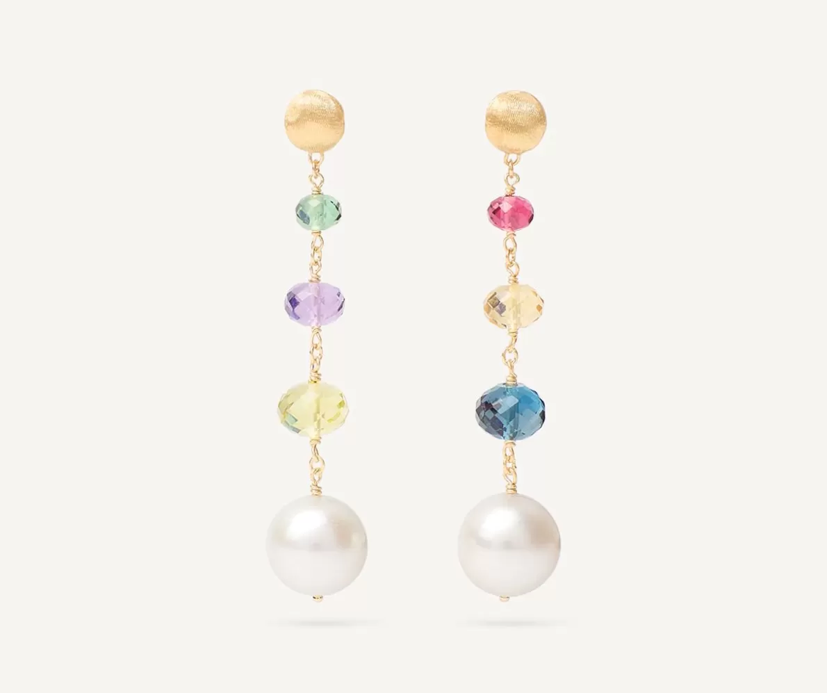 Marco Bicego Gemstone And Pearl Drop Earrings | Earrings