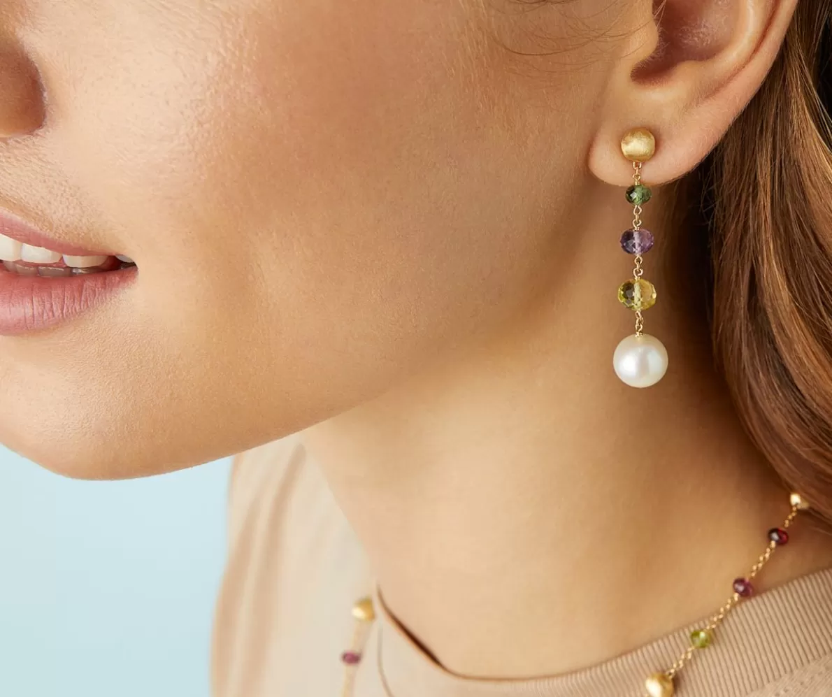 Marco Bicego Gemstone And Pearl Drop Earrings | Earrings