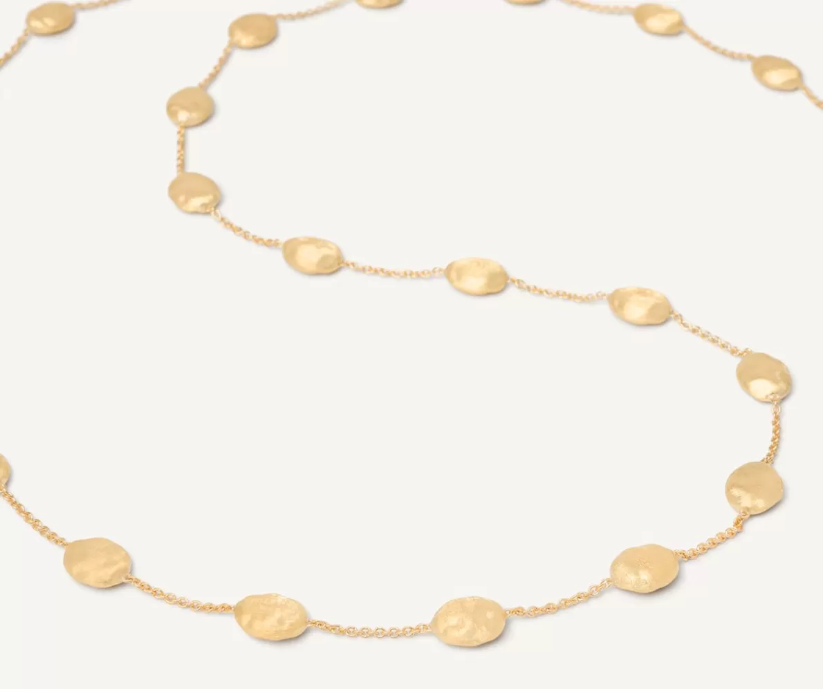 Marco Bicego Long Necklace With Yellow Gold Oval Elements | Necklaces