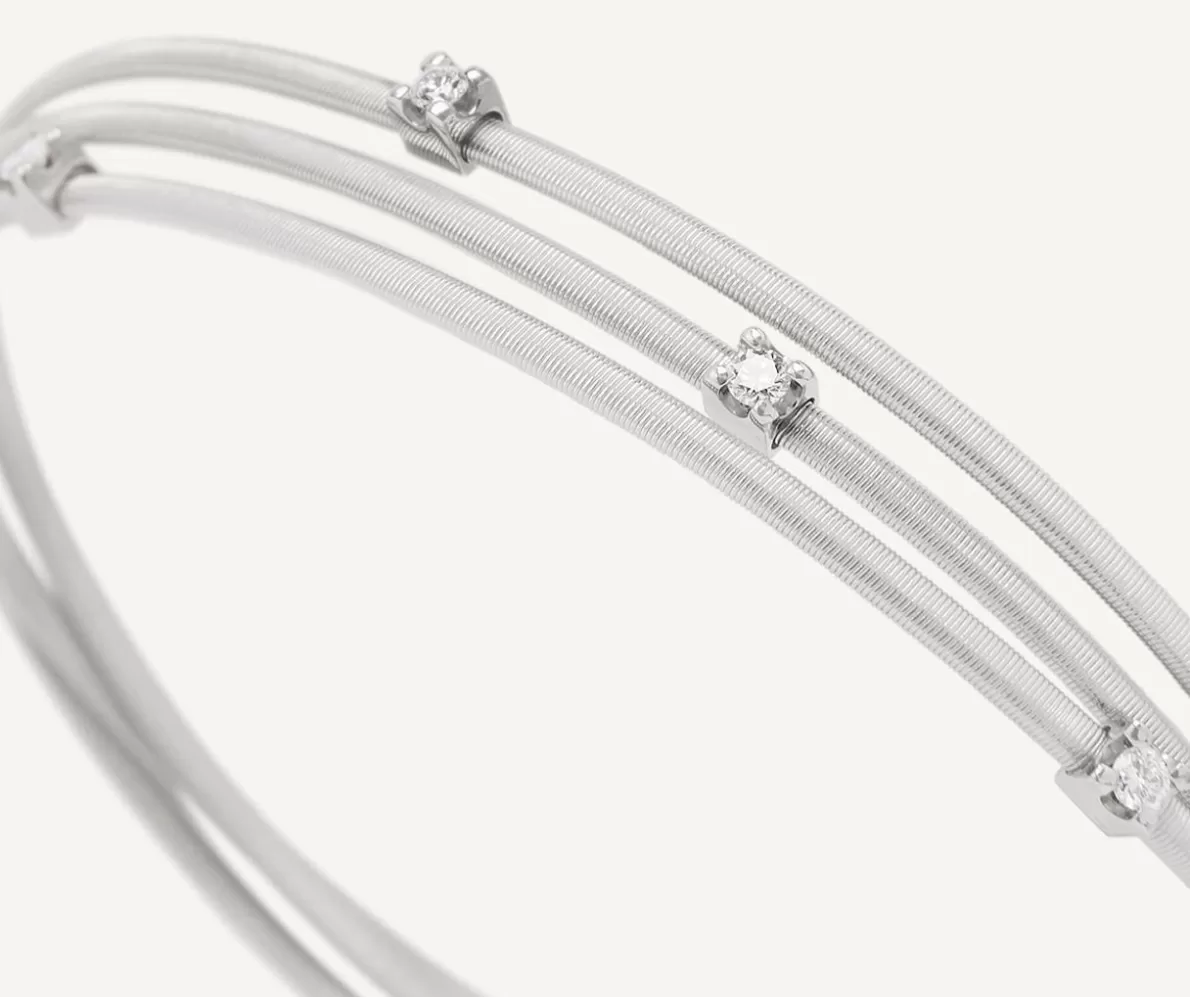 Marco Bicego Multi-Strand White Gold Diamond Bracelet | Bracelets