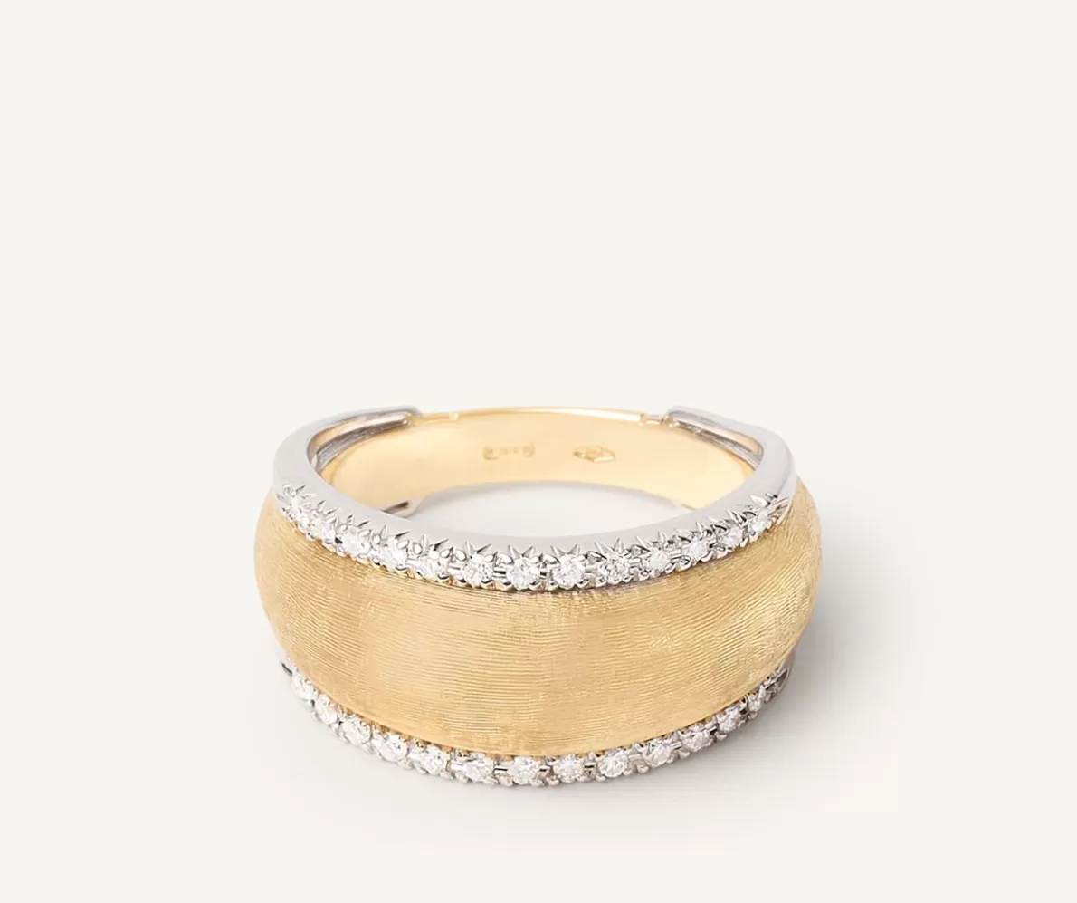 Marco Bicego Ring With Diamond-Studded Plaque | Rings