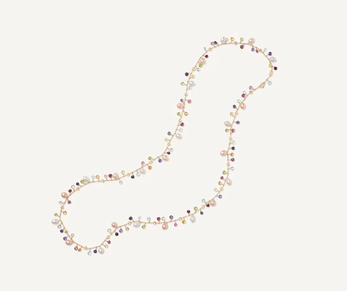 Marco Bicego Sautoir With Pearls And Multicolored Gems | Necklaces