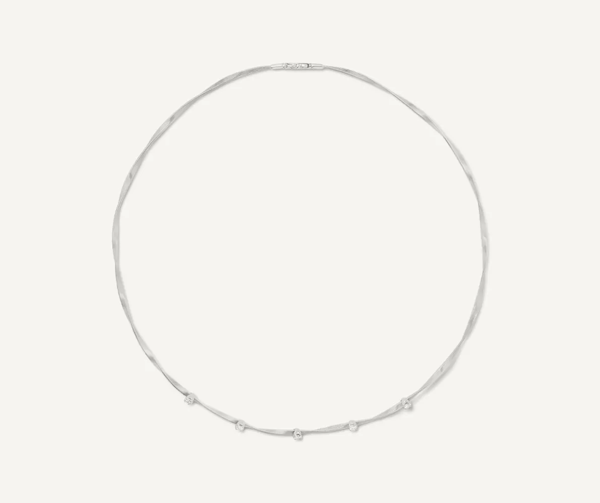 Marco Bicego White Gold Diamond Necklace | Necklaces