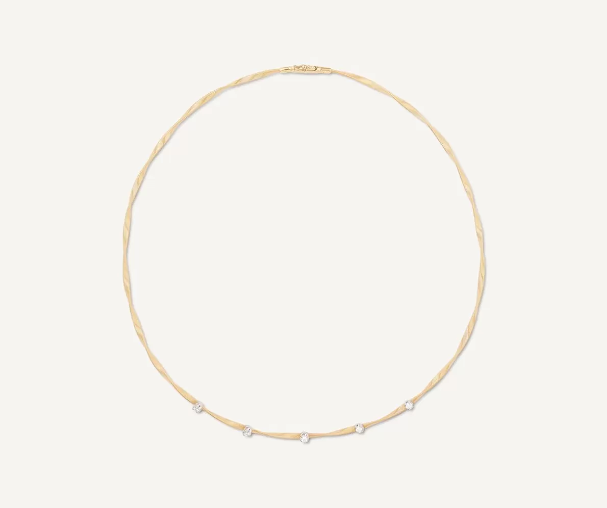 Marco Bicego Yellow Gold Diamond Necklace | Necklaces